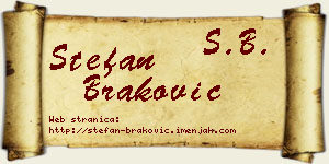 Stefan Braković vizit kartica